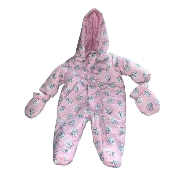 Disney Baby Pink Snowsuit - Picture 1 of 3